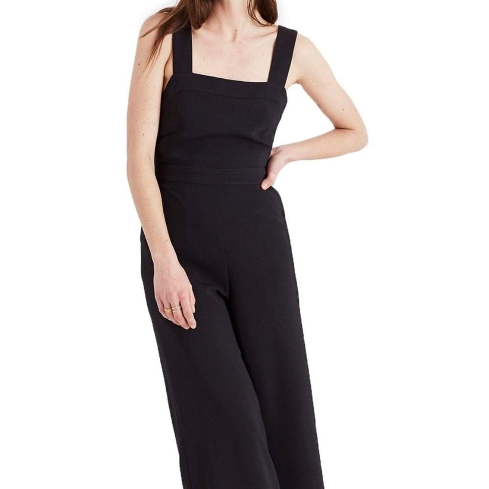 Madewell Apron Bow Back Jumpsuit